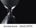 Close Up Of Hourglass. Black...