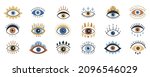 evil eye  hamsa  hand of fatima.... | Shutterstock .eps vector #2096546029