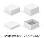 open and closed boxes design... | Shutterstock .eps vector #277740530