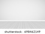 studio empty white wall... | Shutterstock .eps vector #698462149