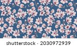 seamless vector vintage floral... | Shutterstock .eps vector #2030972939