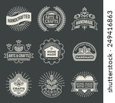 retro design insignias... | Shutterstock .eps vector #249416863