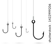 Fishing Hook With Rope Vector...