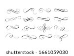 vector ink pen calligraphy... | Shutterstock .eps vector #1661059030