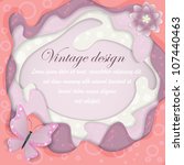 paper vintage card with... | Shutterstock .eps vector #107440463