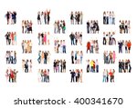 office culture many colleagues  | Shutterstock . vector #400341670