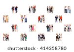standing together achievement... | Shutterstock . vector #414358780