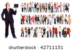 boss and the staff | Shutterstock . vector #42711151