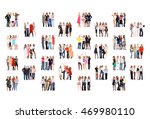 united company many colleagues  | Shutterstock . vector #469980110