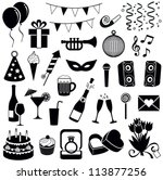 party and celebration icon... | Shutterstock .eps vector #113877256