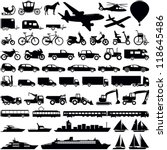 transportation icons collection ... | Shutterstock .eps vector #118645486