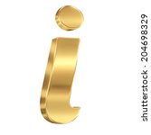 golden shining metallic 3d... | Shutterstock . vector #204698329