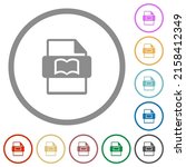 book file type flat color icons ... | Shutterstock .eps vector #2158412349