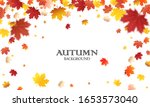 autumn falling leaves... | Shutterstock .eps vector #1653573040