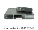 remote and receiver for satellite TV on white