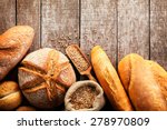 Assortment Of Baked Bread On...