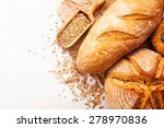 Assortment Of Baked Bread On...