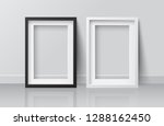 realistic white and black blank ... | Shutterstock .eps vector #1288162450