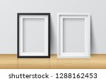 realistic white and black blank ... | Shutterstock .eps vector #1288162453