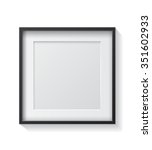 realistic square black blank... | Shutterstock .eps vector #351602933