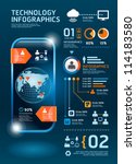 infographics set and... | Shutterstock .eps vector #114183580