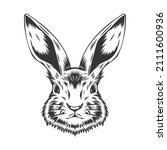 Rabbit Line Art. Vintage. Bunny ...