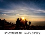 sunise landscape view from phu... | Shutterstock . vector #619375499