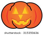 halloween pumpkin | Shutterstock .eps vector #315350636