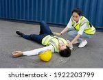 asian female worker check on... | Shutterstock . vector #1922203799