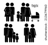 family design over white... | Shutterstock .eps vector #213679960