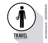travel icon design  vector... | Shutterstock .eps vector #260284643