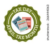 tax design over white... | Shutterstock .eps vector #266444063