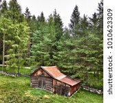 Rustic Cabin in the woods landscape image - Free stock photo - Public ...