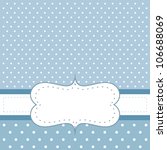 Sweet  Blue Dots Card Or...