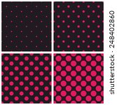 Tile Pattern Set With Pink...