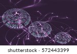 futuristic vector circular... | Shutterstock .eps vector #572443399