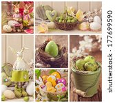 Easter Collage Of Photos With...