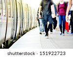 Passengers And Commuter Train
