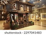 Small photo of ISTANBUL, TURKEY - FEBRUARY 12: The chocolate design of Hansel and Gretel's house is in the Pelit Chocolate Museum on February 12, 2018 in Istanbul, Turkey.
