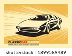 classic sport car retro poster | Shutterstock .eps vector #1899589489