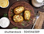Baked Stuffed Potatoes With...