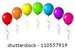 vector illustration of balloon... | Shutterstock .eps vector #110557919