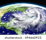 Huge hurricane seen from Earth