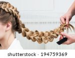 Weave Braid Girl In A Hair Salon