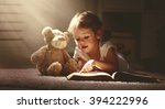 Child Little Girl Reading A...