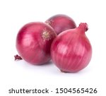 Red Whole Onion Isolated On...