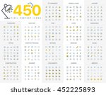 pixel perfect icon pack for... | Shutterstock .eps vector #452225893