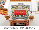 Small photo of Jao Mae Soi Dork Mark Shrine at Wat Panan Choeng Worawiharn's The shrine is well-known among Chinese in the name of Ania Goddess Shrine Ayutthaya, Thailand - January 6, 2024