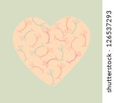 drawing valentine background | Shutterstock .eps vector #126537293