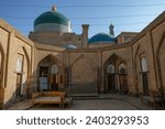 Small photo of Khiva, Uzbekistan - December 15, 2023: View of the dome of the Pahlavan Mahmud Mausoleum in the old town of Khiva, Uzbekistan.